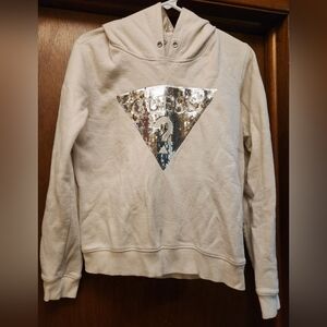 Cream Guess Large Hoodie